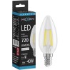Mexen Vintis LED филаментна крушка E14, C35, 6W, неутрална - 4000K, 720 lm, прозрачна
