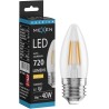 Mexen Vintis LED филамент крушка E27, C35, 6W, Топла - 2700K, 720 lm, прозрачна - L154-E27-0627-00