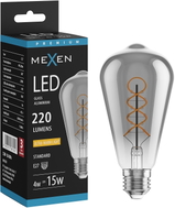 Mexen Vintis LED крушка с нажежаема нишка спирала E27, ST64, 4W, Топла - 2200K, 220 lm,