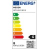 Mexen Vintis LED спирална нажежаема жичка крушка E27, G80, 8W, Топла - 2200K, 600 lm,