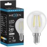 Mexen Vintis Филаментна LED крушка E14, G45, 2W, Неутрална - 4000K, 240 lm, прозрачна