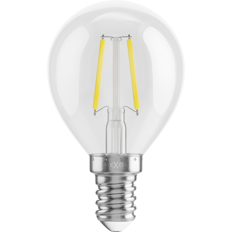 Mexen Vintis Филаментна LED крушка E14, G45, 2W, Неутрална - 4000K, 240 lm, прозрачна