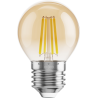 Mexen Vintis LED филамент крушка E27, G45, 4W, Топла - 2200K, 400 lm, кехлибарен - L156-E27-0422-50