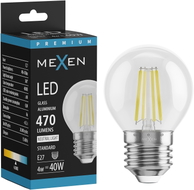 Mexen Vintis LED нажежаема крушка E27, G45, 4W, Неутрална - 4000K, 470 lm, прозрачна -