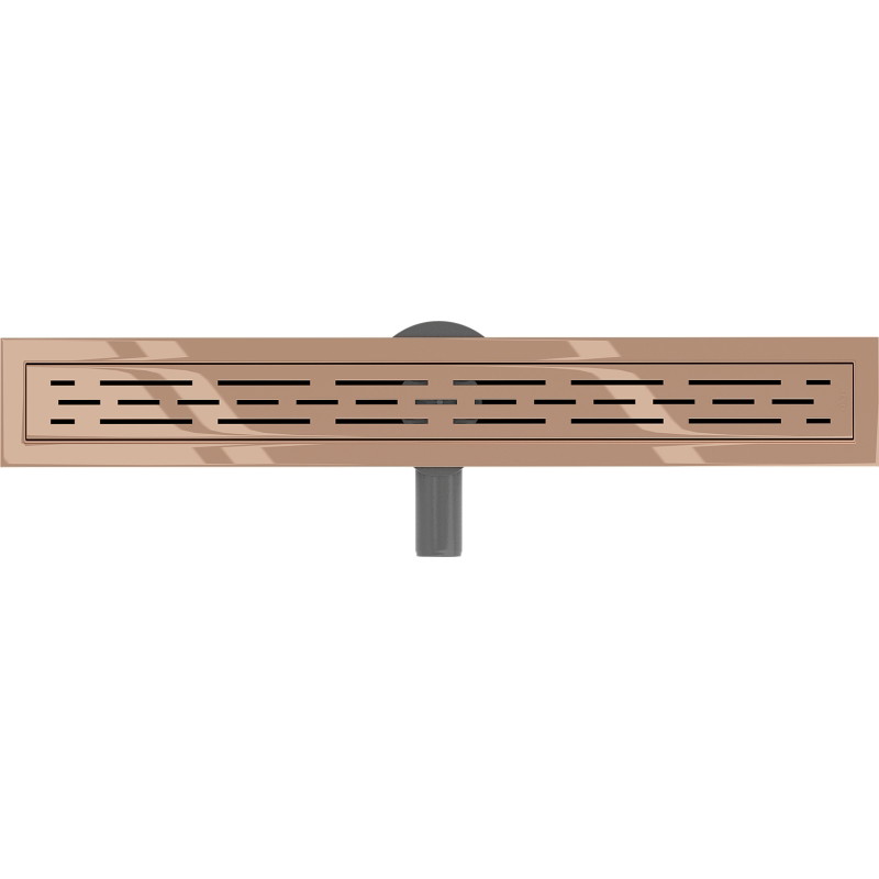 Mexen Flat 360° M01 въртящ се линеен отточник 60 cm, розово злато - 1620060-40