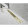 Mexen Flat 360° M01 въртящ се линеен сифон 70 см, златисто четкан - 1A20070-40