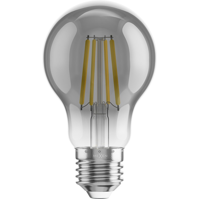 Mexen Vintis LED филментна крушка E27, A60, 4W, Топла - 2200K, 280 lm, дим - L150-E27-0422-70