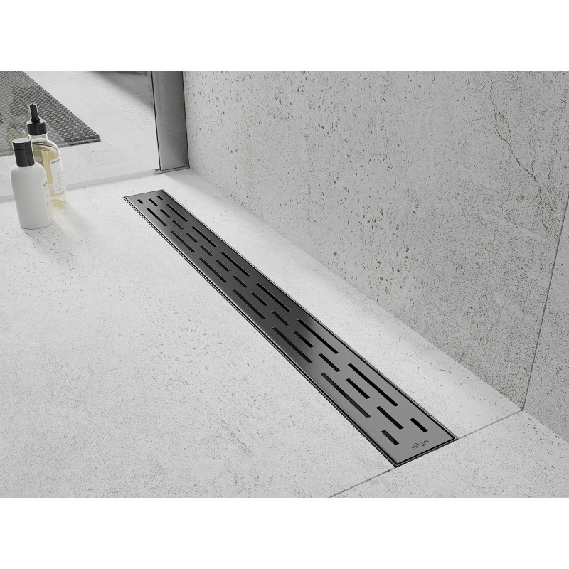 Mexen Flat 360° M01 въртящ се линеен сифон 80 см, четка сив цвят пистолет - 1E20080-40