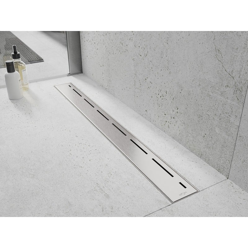 Mexen Flat M03 маскировка за линеен отток 90 см, инокс - 1022090