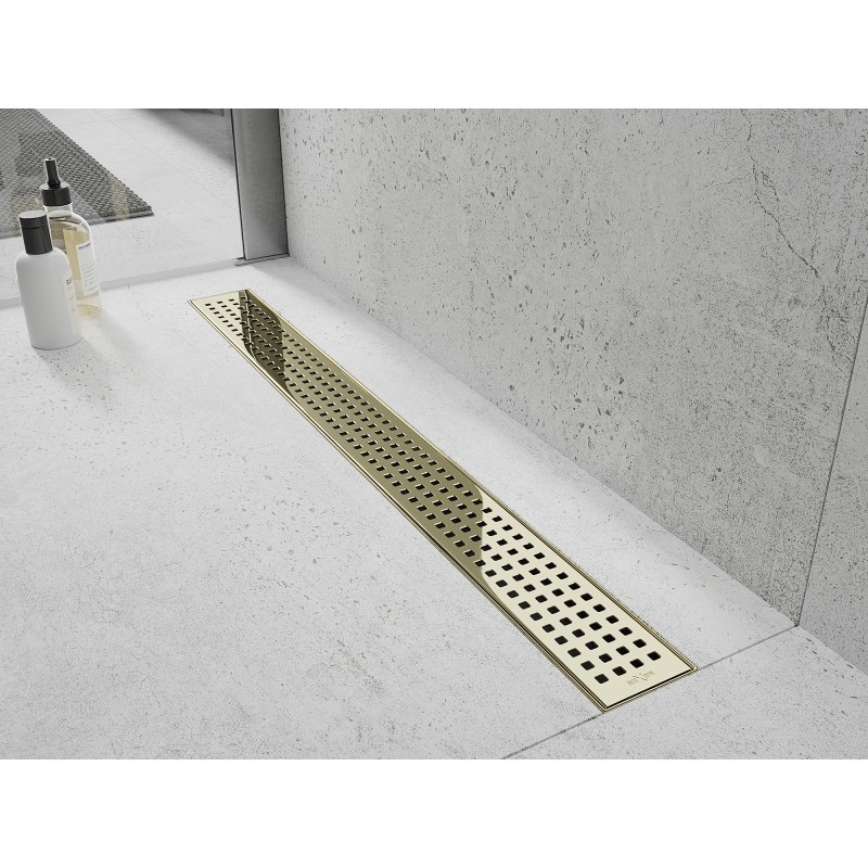 Mexen Flat M08 капак за линеен сифон 80 см, златен - 1525080