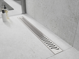Mexen Flat M09 прикривка за линейно оттичане 90 см, инокс - 1028090