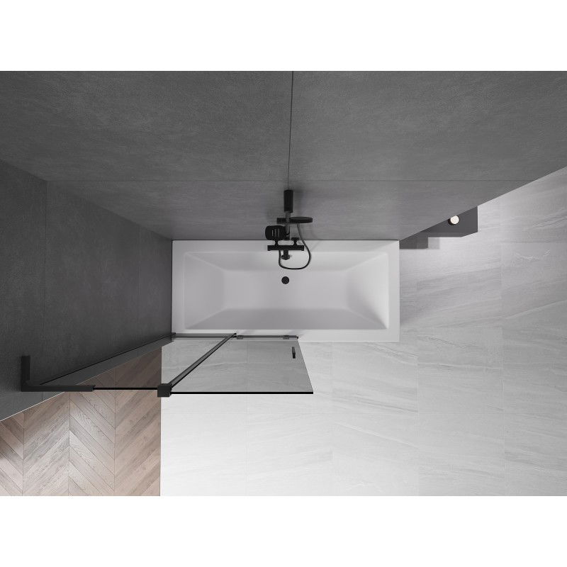 Mexen Velar L душ параван 2-крилен плъзгащ се 100 x 150 cm, графит, черен - 896-100-003-41-70