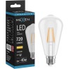 Mexen Vintis LED крушка филмамент E27, ST64, 6W, Топла - 2700K, 720 lm, прозрачна