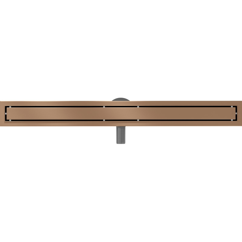 Mexen Flat 360° M13 въртящ се 2 в 1 линеен сифон 80 см, четкана мед - 1C10080-40