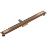 Mexen Flat M13 линеен сифон 2в1 80 см, четкана мед - 1C10080-15