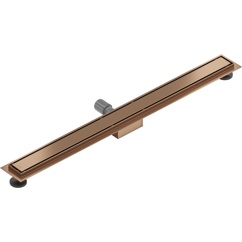 Mexen Flat Линеен сифон M13 2в1 100 см, четкана мед - 1C10100-15