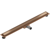 Mexen Flat Линеен сифон M13 2в1 100 см, четкана мед - 1C10100-15