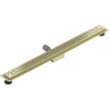 Mexen Flat M15 линеен сифон 90 cm, златисто четкан - 1A24090-15