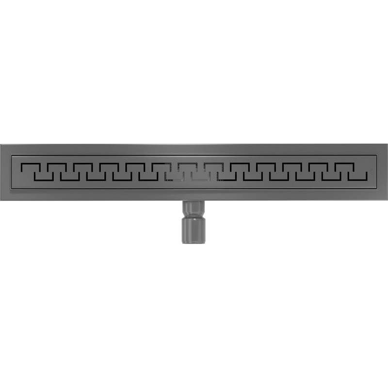 Mexen Flat M15 линеен подов сифон 70 см, четка Gun Gray - 1E24070-15