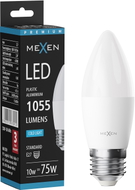 Mexen Nova LED крушка E27, C37, 10W, Студена - 6500K, 1055 lm - L102-E27-1065-01