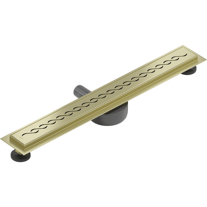 Mexen Flat 360° M18 въртящ се линеен отточник 50 см, златист четкан - 1A23050-40