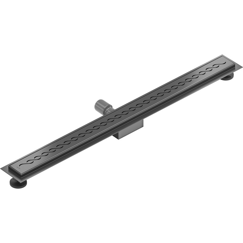 Mexen Flat M18 линеен отвод 90 см, четка в цвят gun gray - 1E23090-15