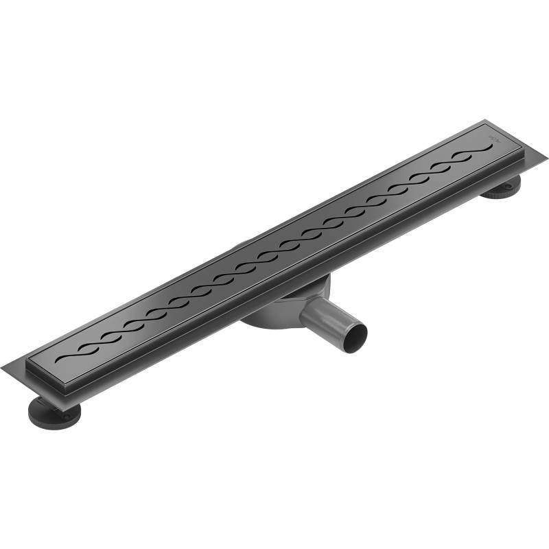 Mexen Flat 360° M18 въртящ се линеен сифон 70 см, четка в цвят gun gray - 1E23070-40