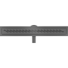Mexen Flat 360° M18 въртящ се линеен сифон 70 см, четка в цвят gun gray - 1E23070-40