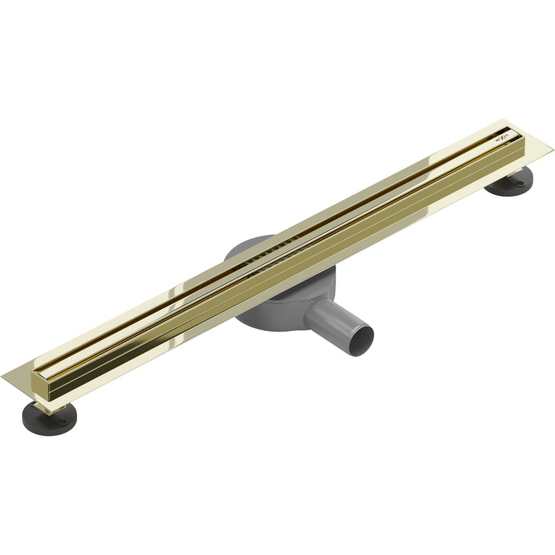 Mexen Flat 360° Slim линеен въртящ се сифон 50 см, златен - 1541050