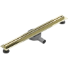 Mexen Flat 360° Slim линеен въртящ се сифон 50 см, златен - 1541050