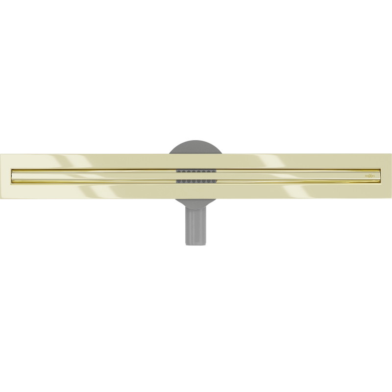 Mexen Flat 360° Slim линеен въртящ се сифон 50 см, златен - 1541050