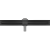 Mexen Flat 360° Slim линеен въртящ се трап 50 см, черен - 1741050