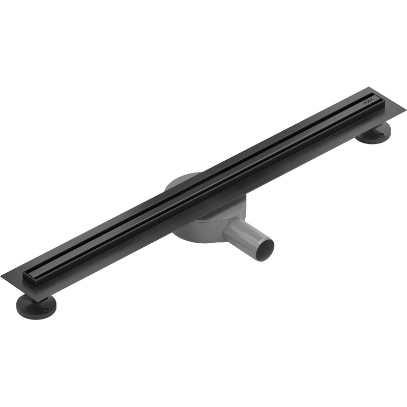 Mexen Flat 360° Slim линеен въртящ се трап 50 см, черен - 1741050