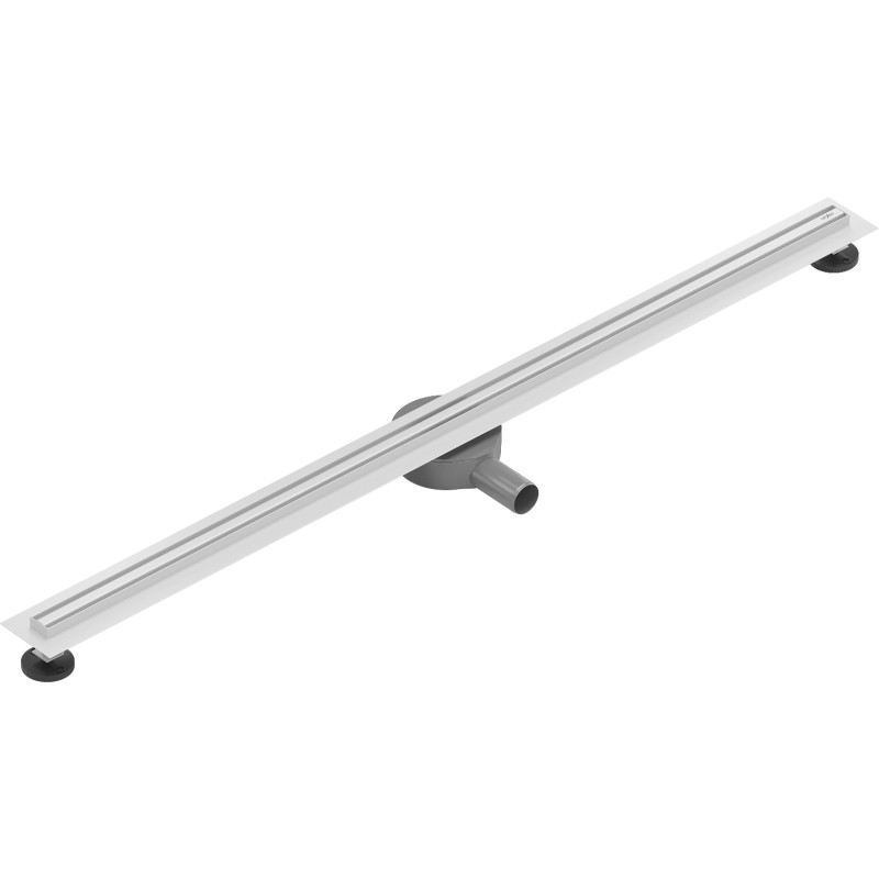 Mexen Flat 360° Slim линеен въртящ се сифон 130 см, бял - 1241130