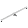 Mexen Flat 360° Slim линеен въртящ се сифон 130 см, бял - 1241130