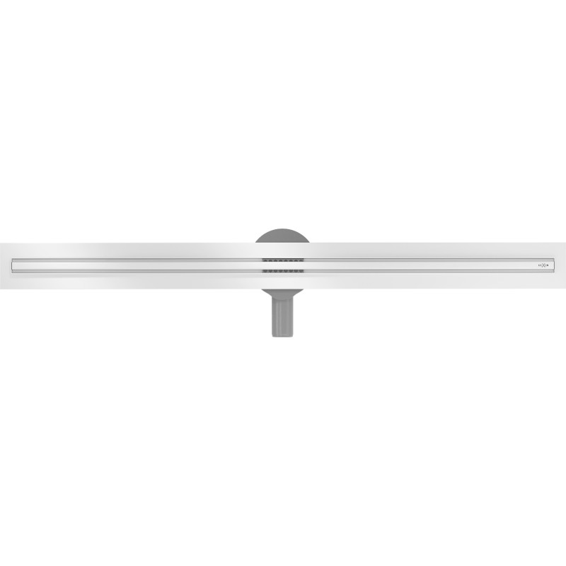 Mexen Flat 360° Slim линеен въртящ се сифон 130 см, бял - 1241130