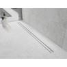 Mexen Flat 360° Slim линеен въртящ се сифон 130 см, бял - 1241130