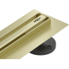 Mexen Flat 360° Slim въртящ се линеен сифон 80 см, златист мат - 1A41080