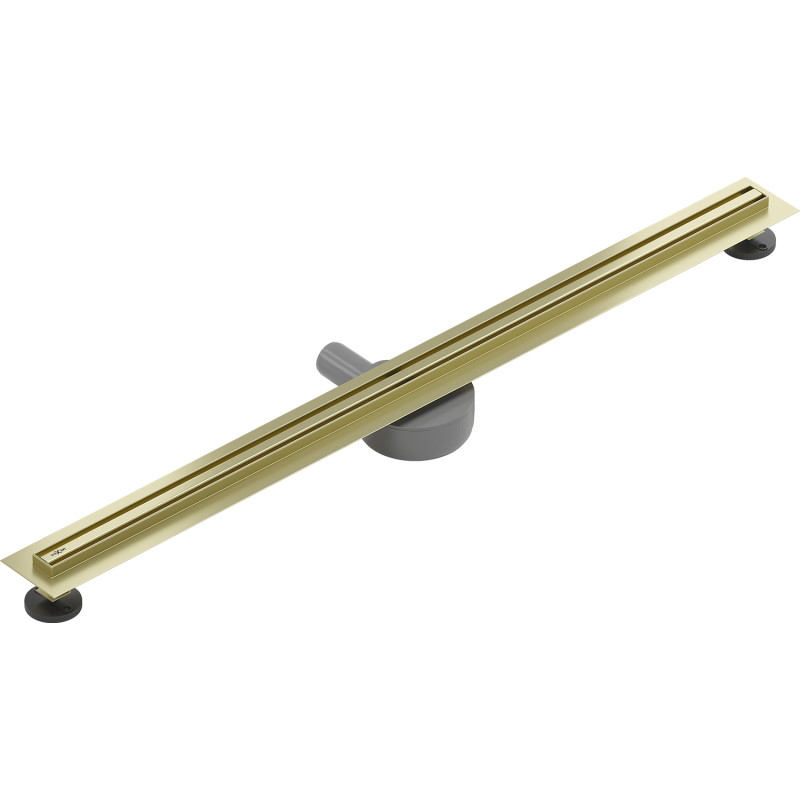 Mexen Flat 360° Slim линеен въртящ се сифон 90 см, златен матов - 1A41090