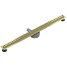 Mexen Flat 360° Slim линеен въртящ се сифон 90 см, златен матов - 1A41090