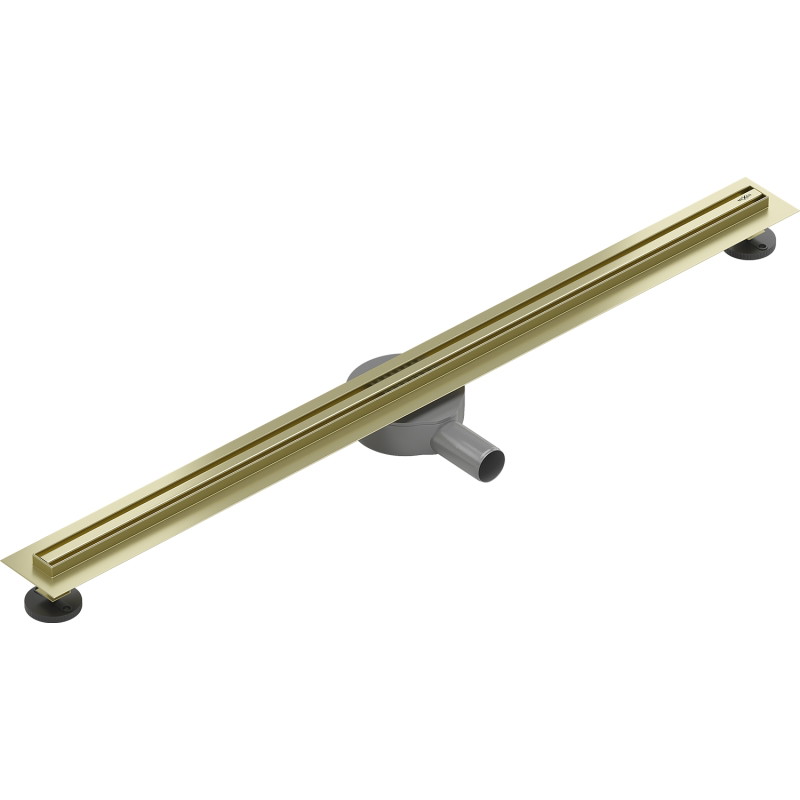 Mexen Flat 360° Slim линеен въртящ се сифон 90 см, златен матов - 1A41090
