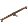 Mexen Flat 360° Slim линеен въртящ се сифон 80 см, четкан мед - 1C41080