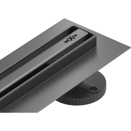 Mexen Flat 360° Slim линеен въртящ се сифон 70 см, оръжеен сив мат - 1E41070