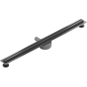 Mexen Flat 360° Slim линеен въртящ се сифон 80 см, четкано сиво оръжие - 1E41080
