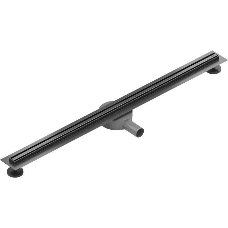 Mexen Flat 360° Slim линеен въртящ се сифон 80 см, четкано сиво оръжие - 1E41080