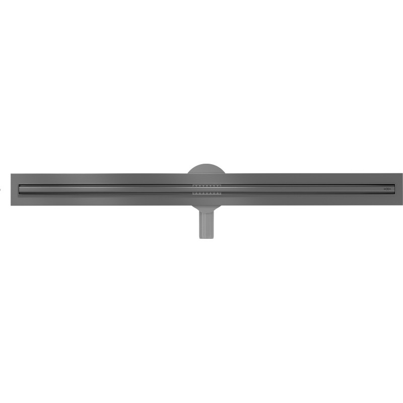 Mexen Flat 360° Slim линеен въртящ се сифон 80 см, четкано сиво оръжие - 1E41080