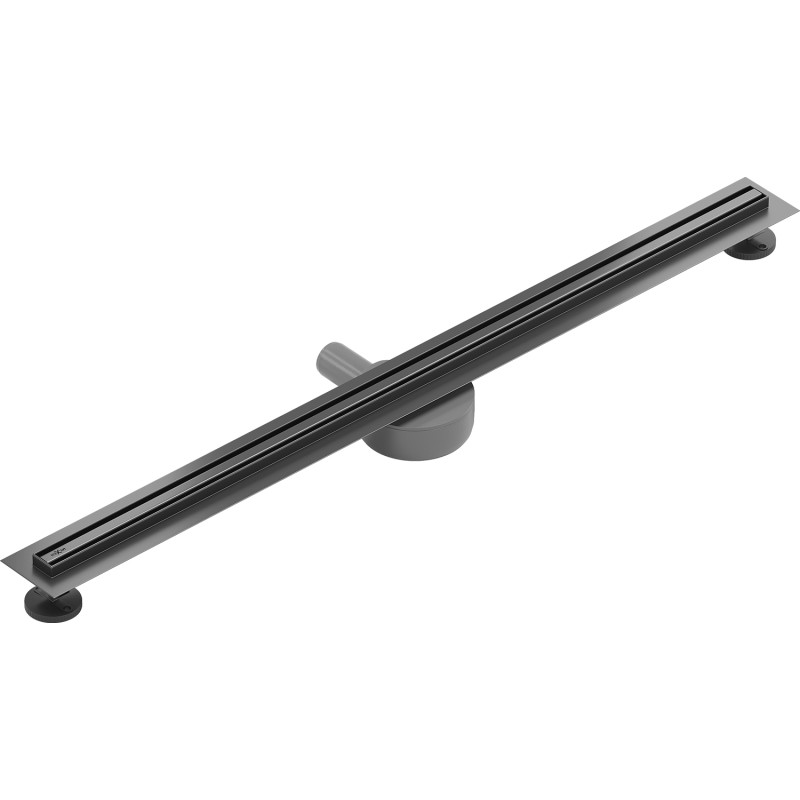 Mexen Flat 360° Slim линеен въртящ се сифон 90 см, четка Gun gray - 1E41090