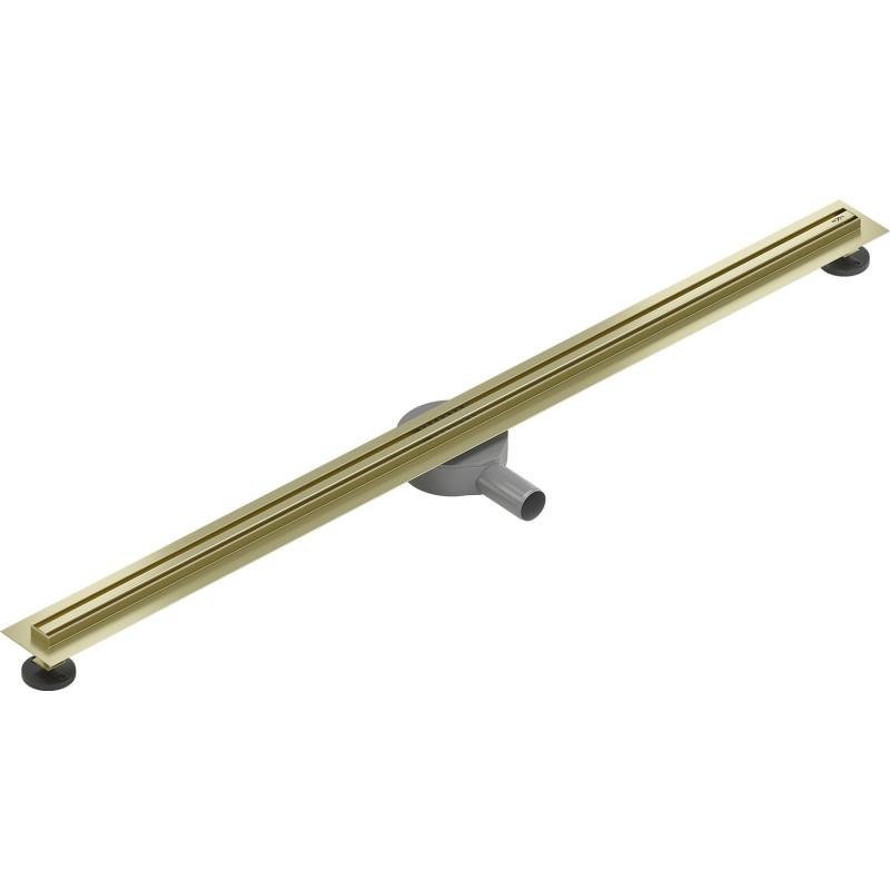 Mexen Flat 360° Slim въртящ се линеен отвод 150 см, златист матов - 1A41150