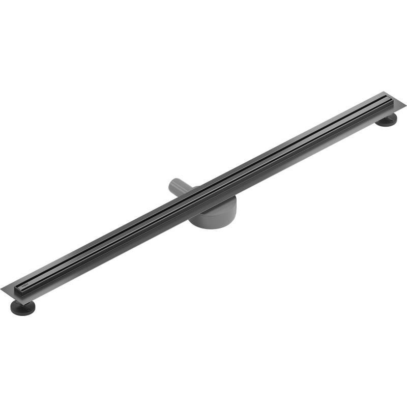 Mexen Flat 360° Slim линеен въртящ се сифон 120 см, четкано оръжейно сиво - 1E41120