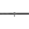 Mexen Flat 360° Slim линеен въртящ се сифон 120 см, четкано оръжейно сиво - 1E41120